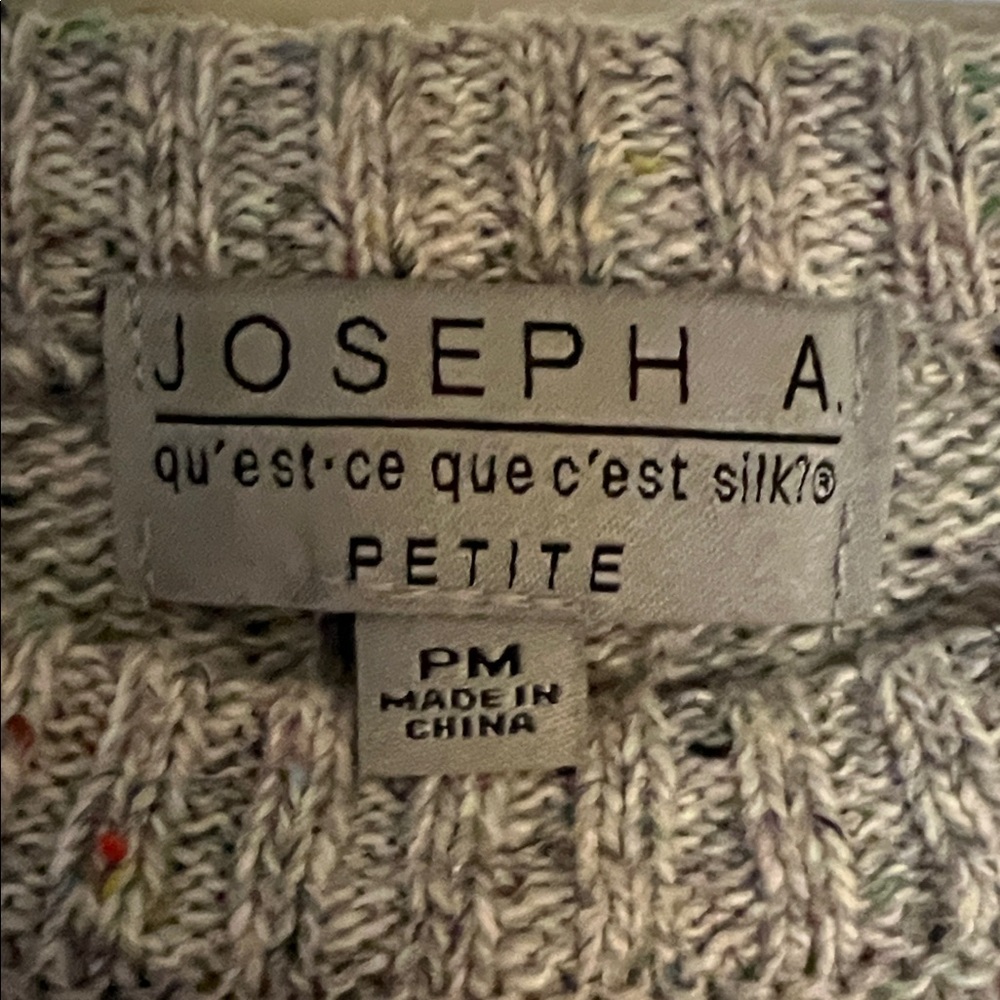 Joseph A Gray Ribbed Sweater - Picture 2 of 5